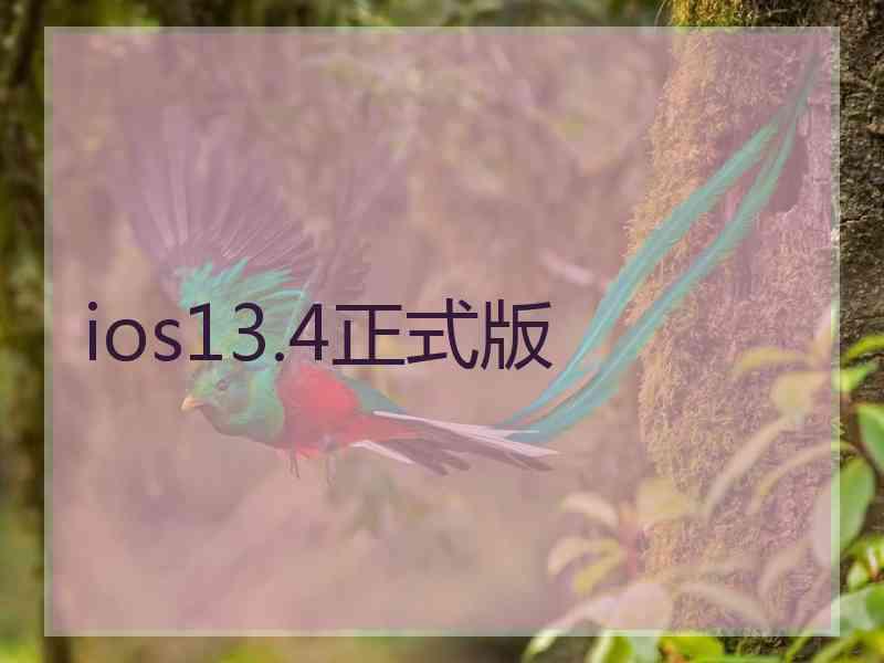 ios13.4正式版