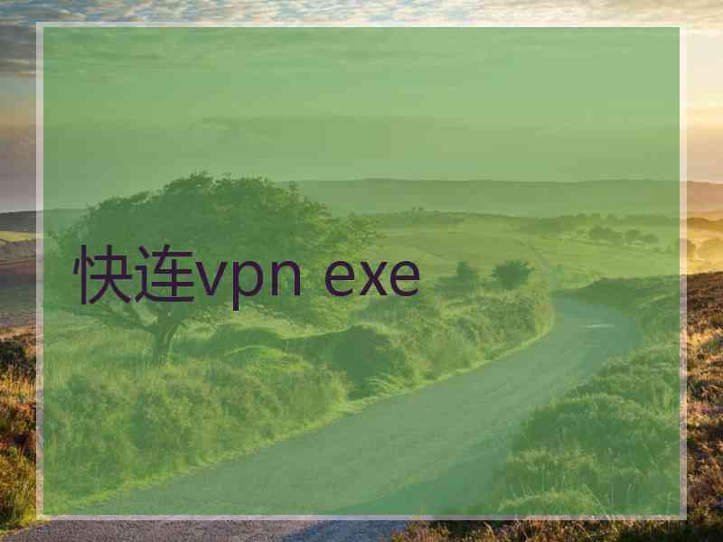 快连vpn exe