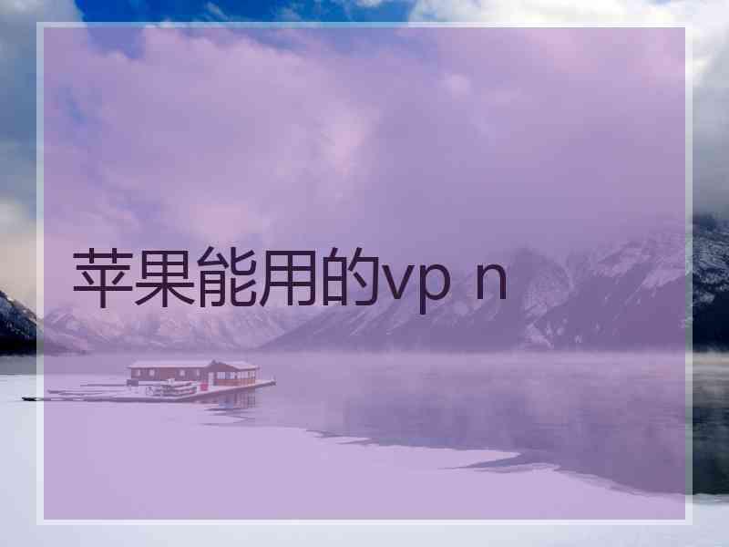 苹果能用的vp n