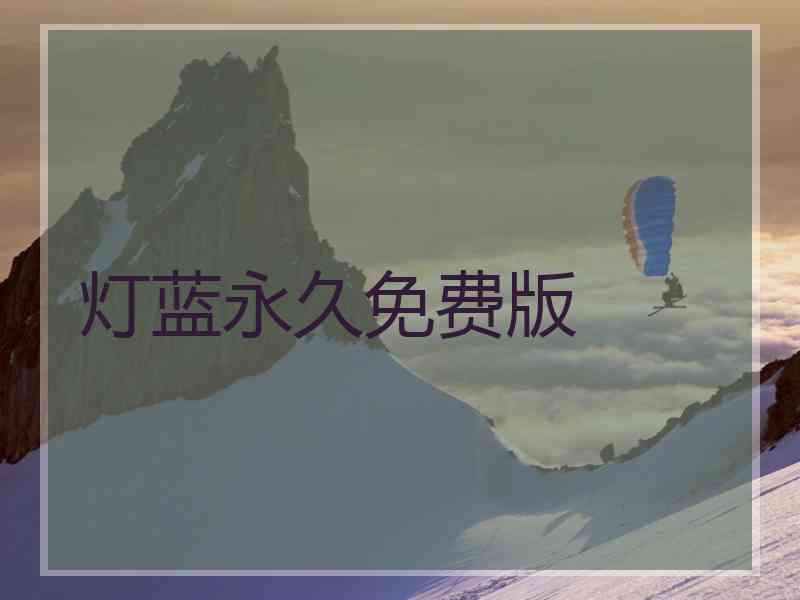 灯蓝永久免费版