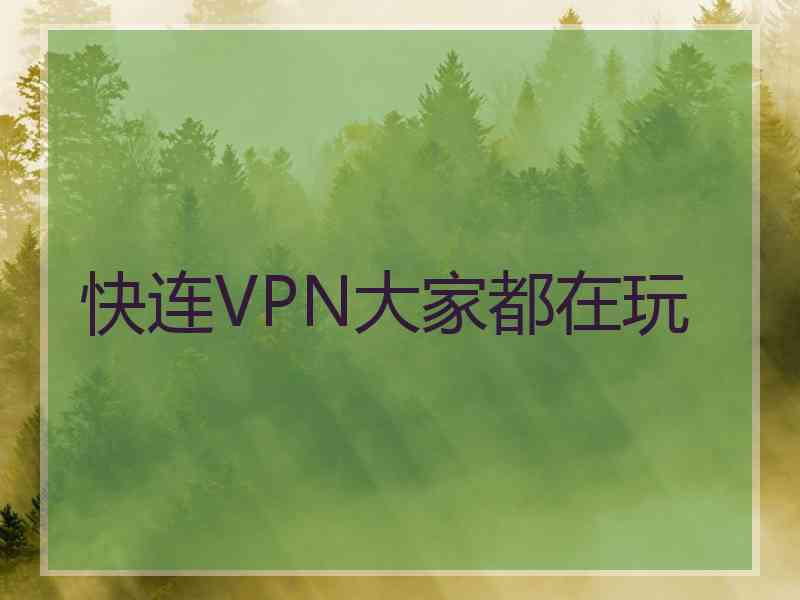 快连VPN大家都在玩