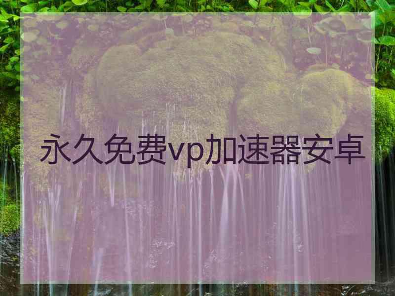 永久免费vp加速器安卓