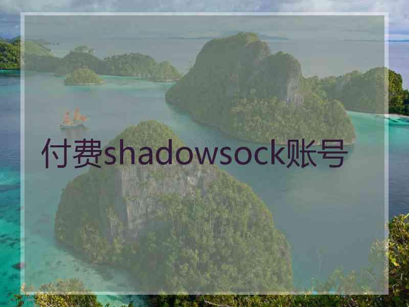 付费shadowsock账号