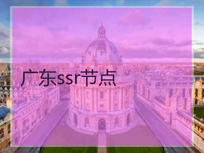 广东ssr节点