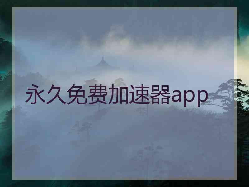 永久免费加速器app