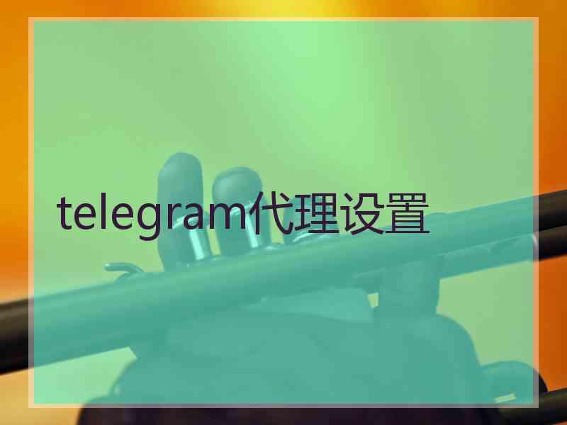 telegram代理设置