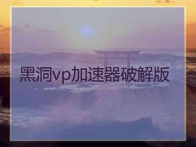 黑洞vp加速器破解版