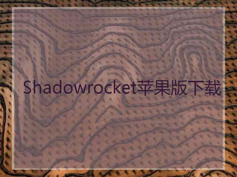 Shadowrocket苹果版下载