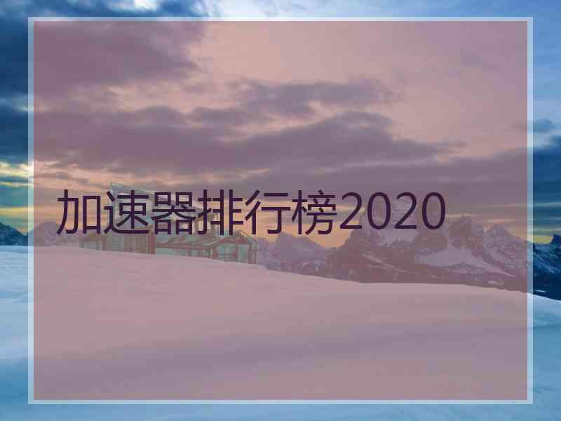 加速器排行榜2020