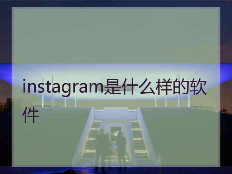 instagram是什么样的软件