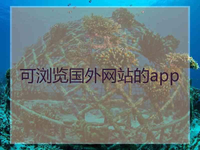 可浏览国外网站的app