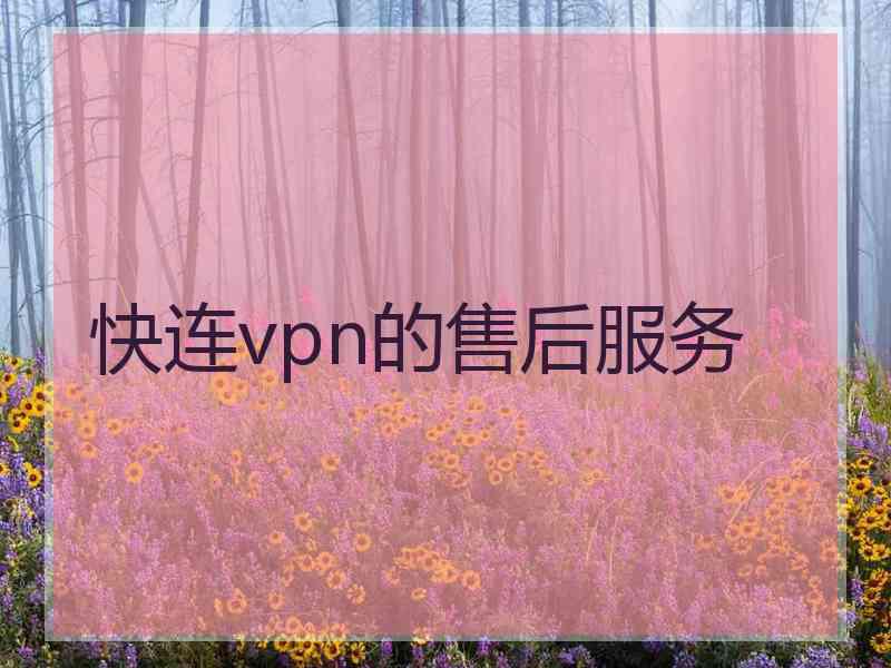 快连vpn的售后服务