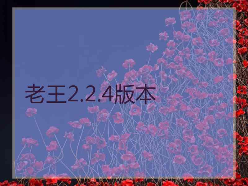 老王2.2.4版本