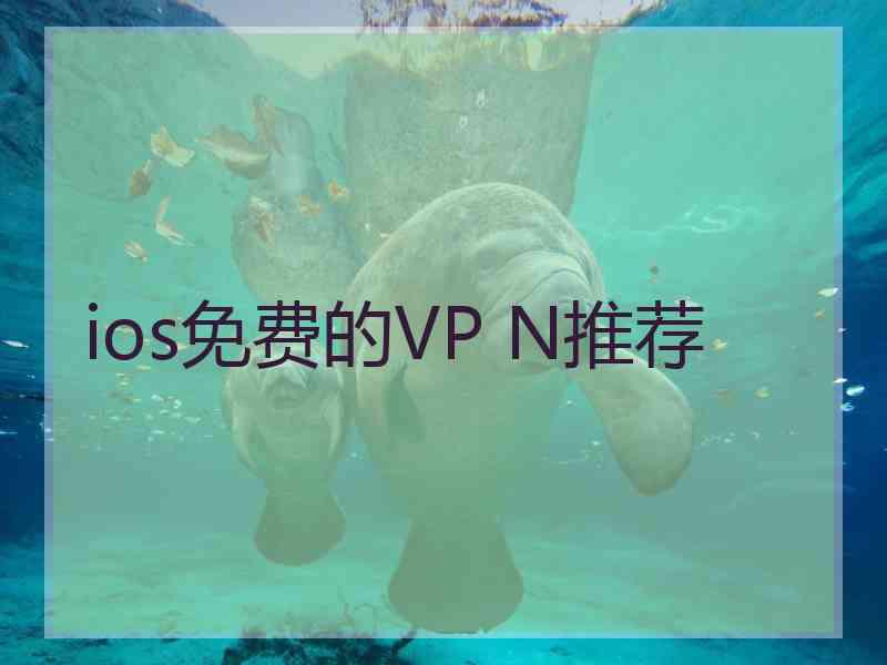 ios免费的VP N推荐