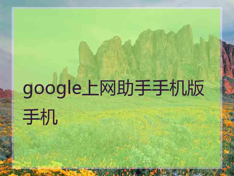 google上网助手手机版手机