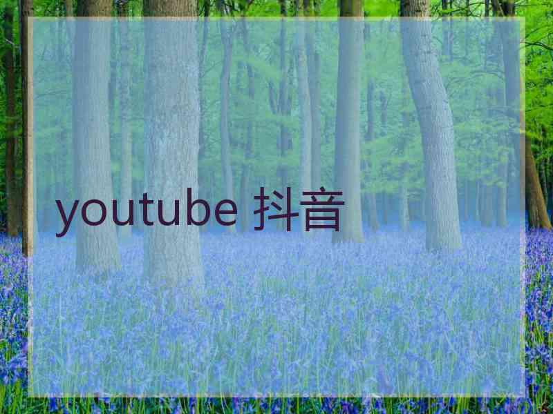 youtube 抖音