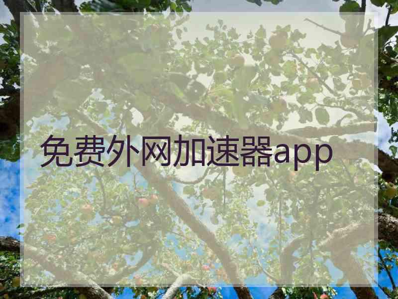 免费外网加速器app