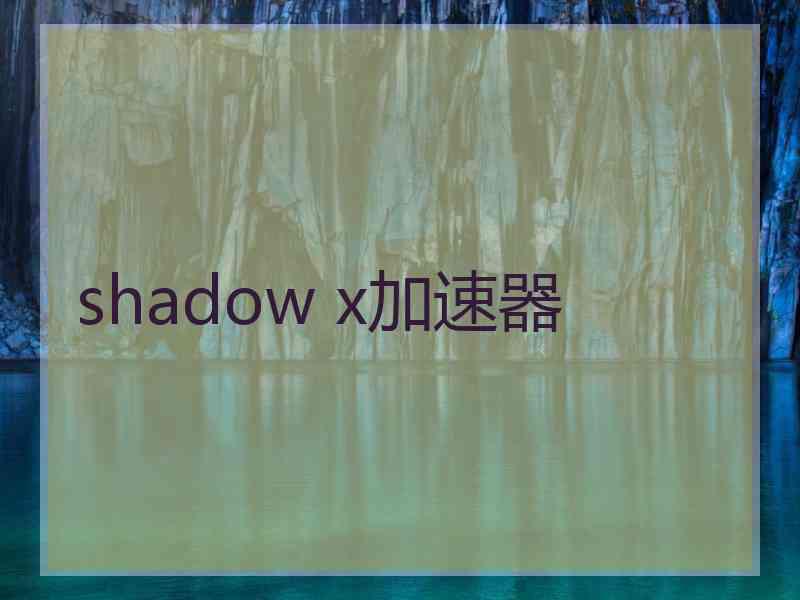 shadow x加速器