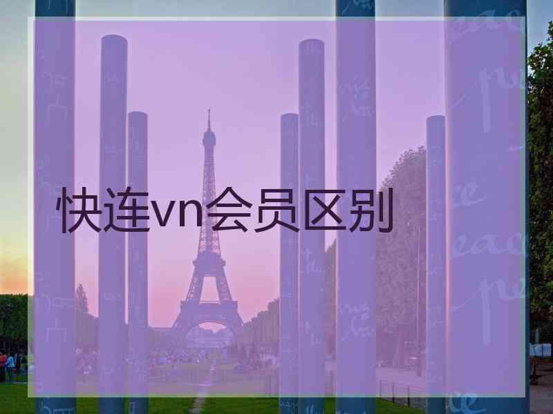 快连vn会员区别