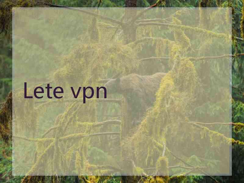 Lete vpn